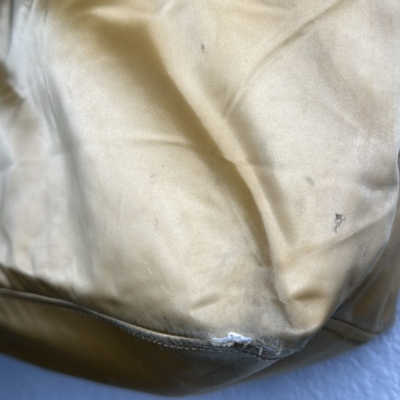 Coach Tote Handbag Hampton Champagne & Red Nylon with Leather Unused - Picture 8 of 16